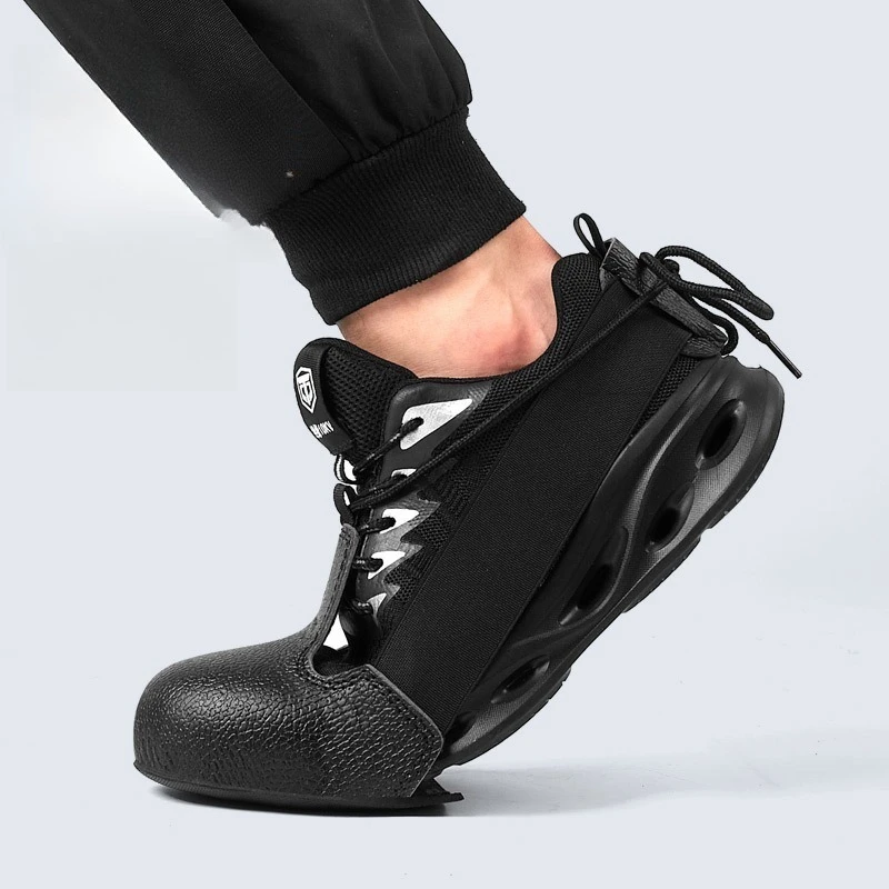 Cowhide Steel Toe Anti Crush Safety Overshoes Visitor Labor Protective Shoe Covers Workshop Visit Foot Safety Gear