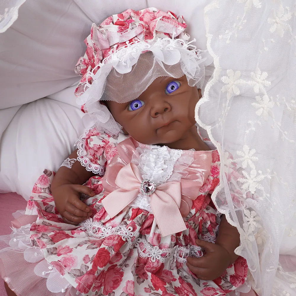 Silicone Reborn Girl Vivienne for Newborn Photography Props Poseable and Weighted Doll