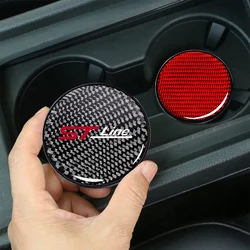 2Pcs 7Cm Car Coaster Water Cup Bottle Holder Anti-slip Pad Mat Silica Gel For Ford ST STLine Focus x 2 3 Kuga FIESTA Car Styling