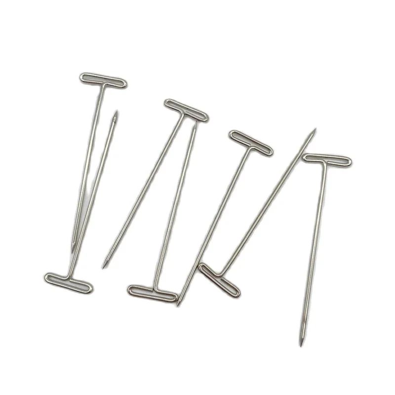 1000 pcs/Lot 5.5 cm length T shape needle t pins for wig making
