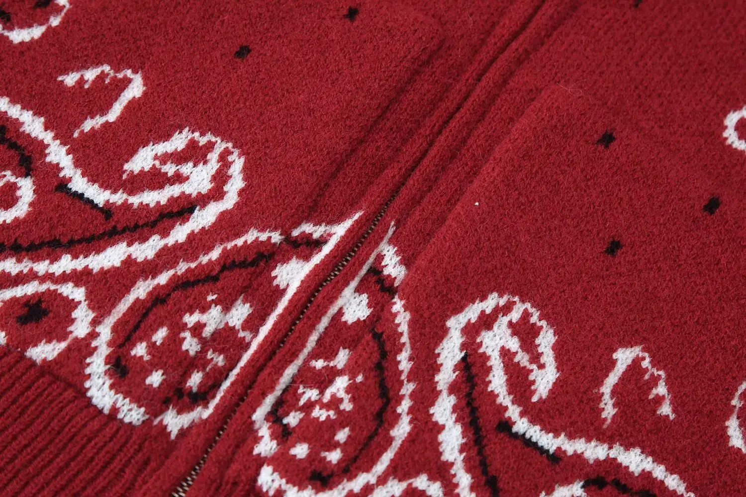 KONDALA Damen Casual Strickjacke mit Reißverschluss 2026 Herbst Winter Trendige Festliche Vintage-Jacke Damen Stehkragen Pullover Strickjacke – Detail 6