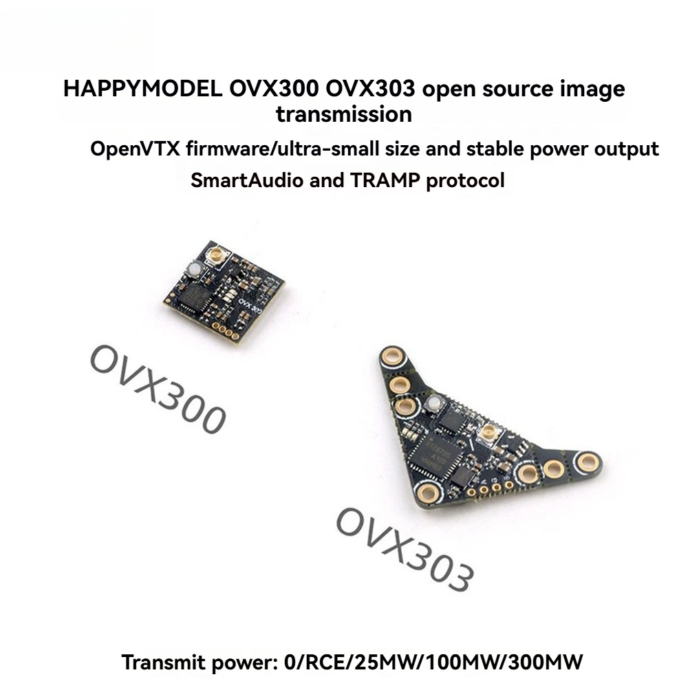 For Happymodel OVX300 OVX303 5.8G 40ch 300 trillion Watt Image Transfer OpenVTX Open Source Image Transfer
