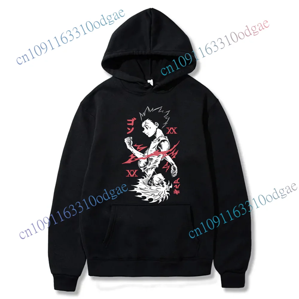 

Hot Popular Classic Anime Men's Hoodies Gon Killua Hunter X Hunter Pullover Sweatshirt Autumn Casual Streetwear Men Clothing