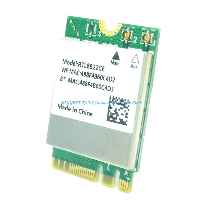 

RTL8822CE M.2 Беспроводная сетевая адаптер двойная полоса 2,4 ГГц 5 ГГц легкая установка DIY Обновления компьютера