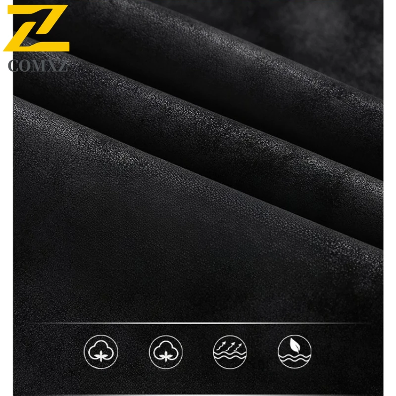 COMXZ Male Motorcycle Jacket Vintage Style Stand Collar Adventure Leather Jacket Outdoor Windproof Premium Breathable Jackets