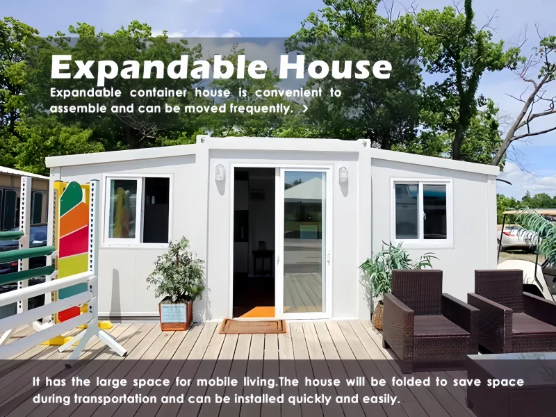 Customized Warehouse Barn Sheds 20ft 40ft Expandable Container House Factory Hurricane Proof Easy Foldable Prefab Tiny House