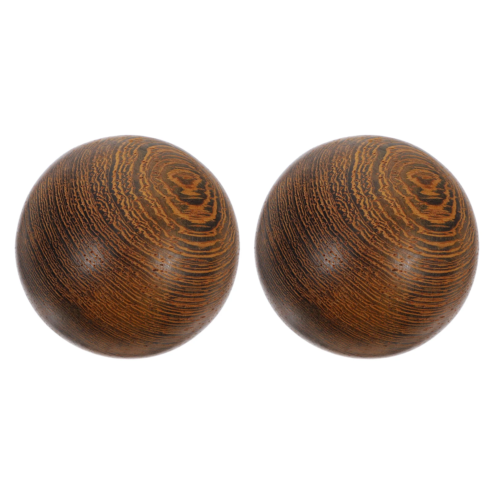 

1Pair Real Wood Exercise Spheres Portable Red Hand Therapy Balls for Stress Relief Muscle Aid Gift