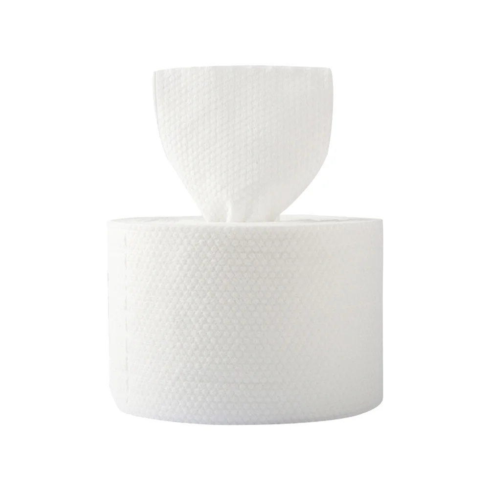 1 箱使い捨てフェイシャルプレミアム不織布ソフトメイク落としウェットドライコットンタオル家庭用屋外用ホワイト