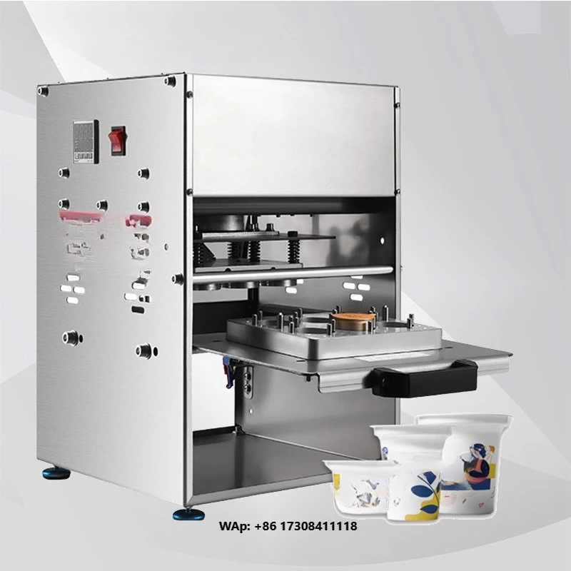 Commercial Automatic Yogurt Cup Sealing Machine for Milk Cheese Soybean Milk Sauce Take-out Yogurt-Multiple Use