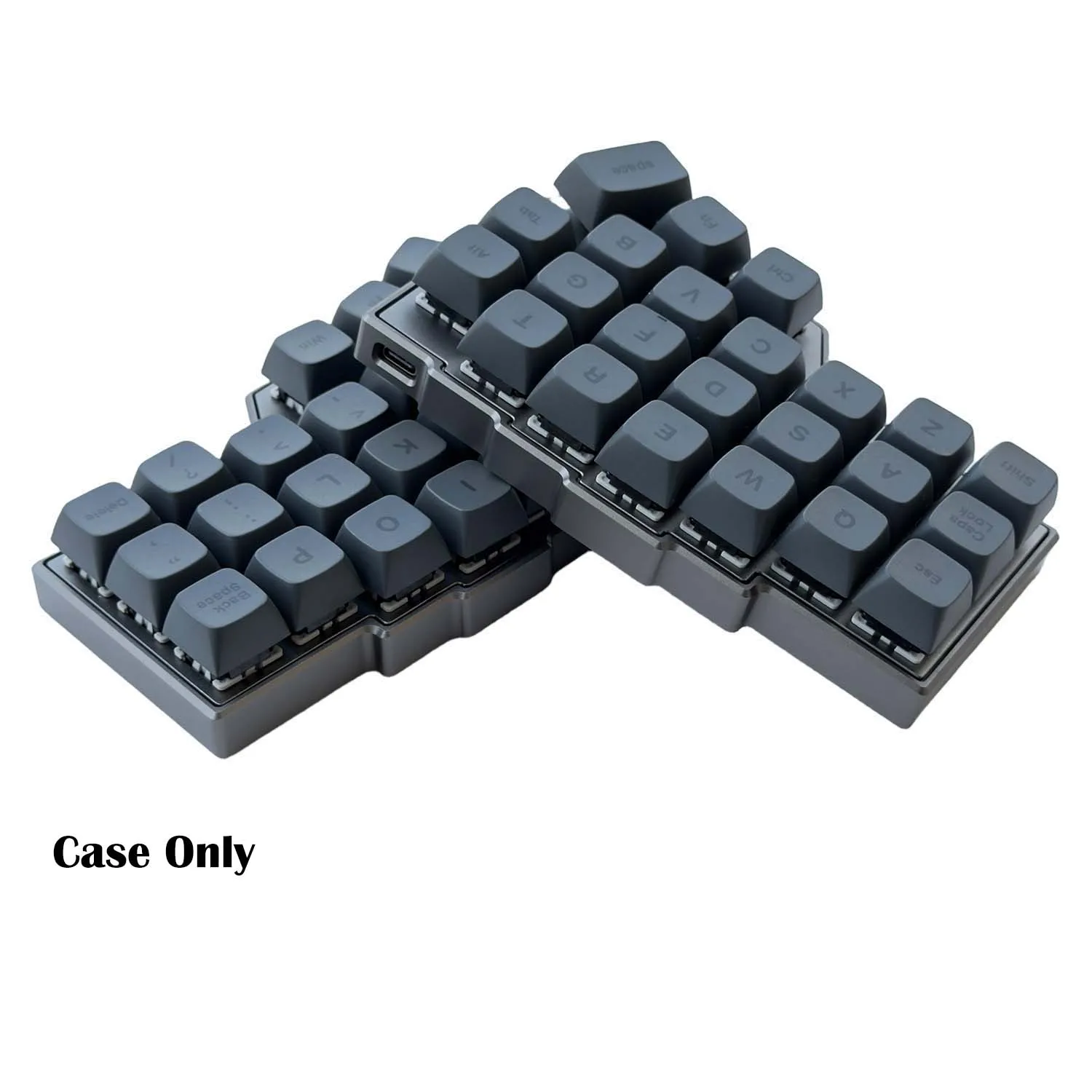 Corne 46-Key Split Ergonomic Mechanical Keyboard CNC Anodized Aluminum Metal Replacement Case DIY Keyboard Case