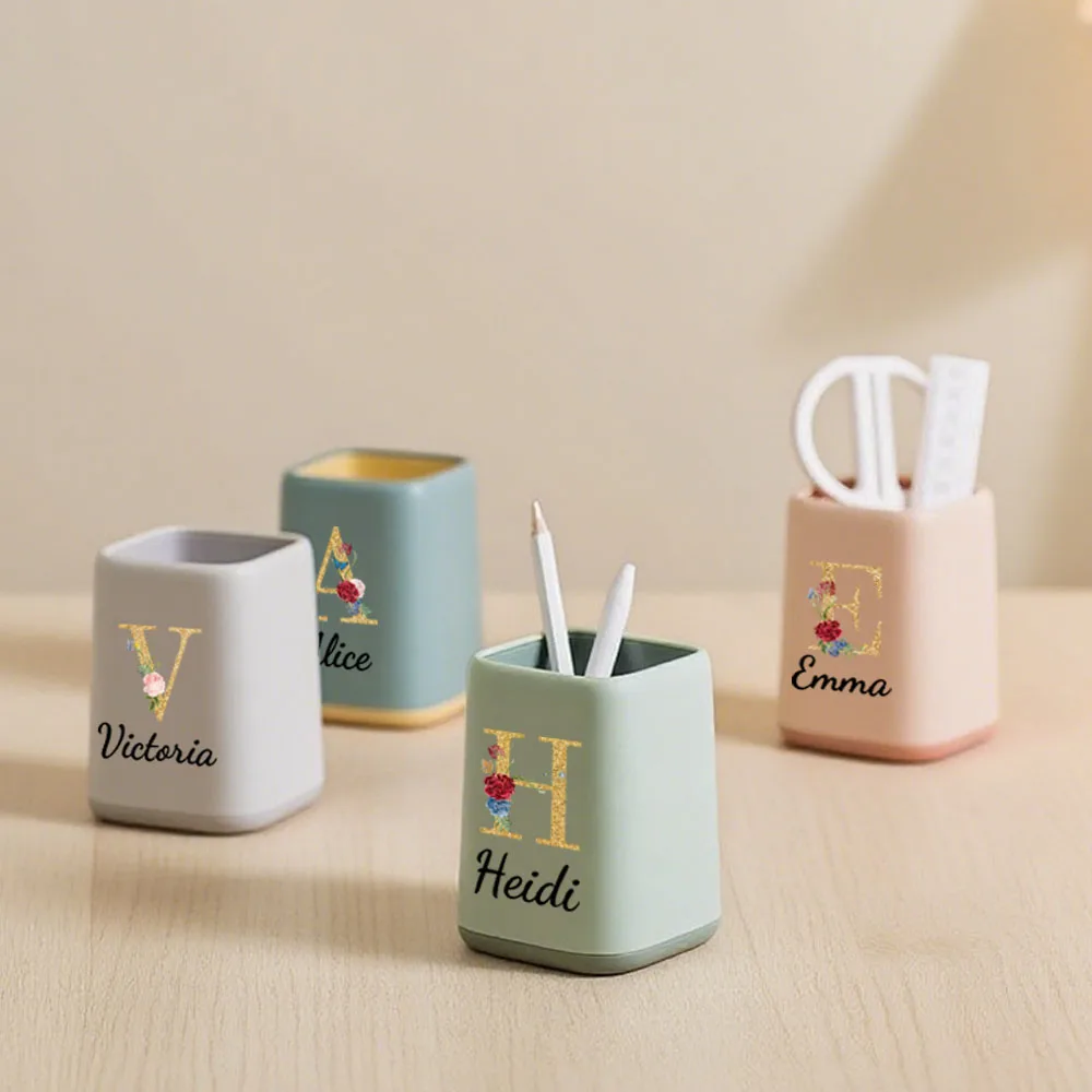 Personalized pen holder,printed desktop storage box,original gift for her,corporate gifts,Teacher's Day gifts,reward for student