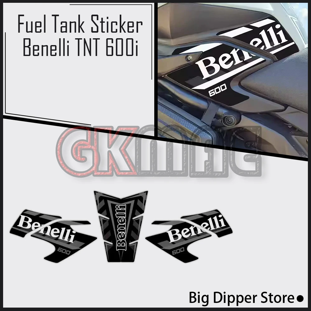 For Benelli TNT 600i 600 i Motorcycle Accessories Fuel Tank Sticker Decorative Stickers Anti-slip Stickers