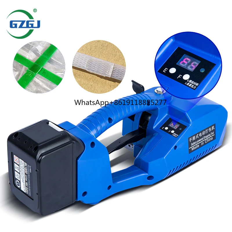 Automatic Handheld strapping Machine PP PET Tying Tightening Baler banding Electric Bundling Machine Portable Strap Tool