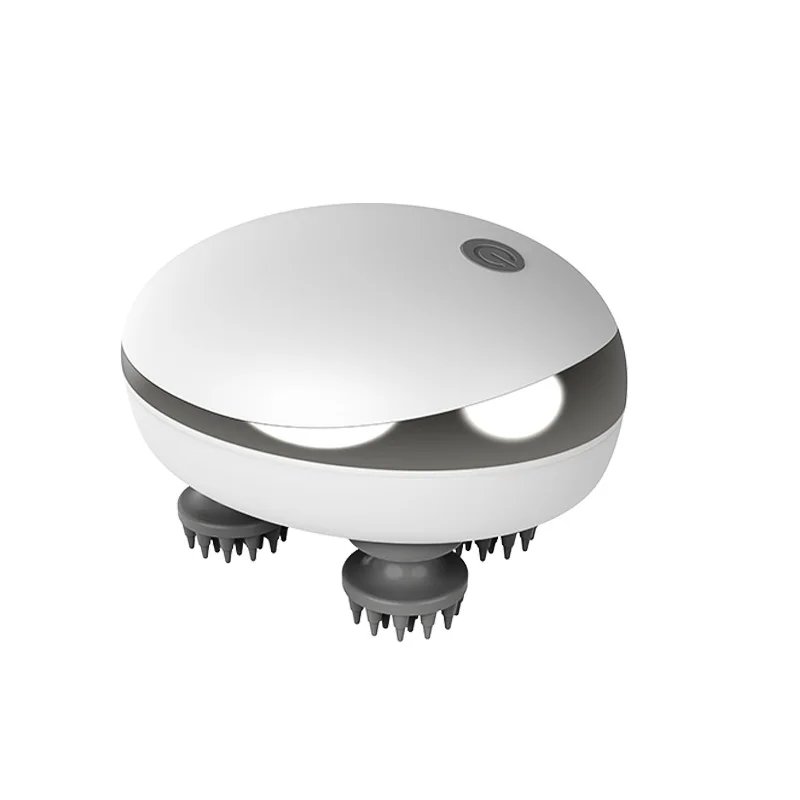 Head Massager, Multifunctional Scalp Physiotherapy Meridian Comb Electric Silicone Massager