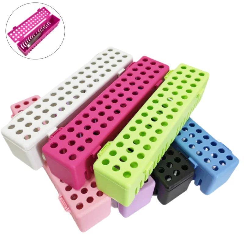 Dental Instrument Storage Box Sterilizing Box Autoclavable Perforated Dental Sterilization Cassette Sterilizing Box for Dentist