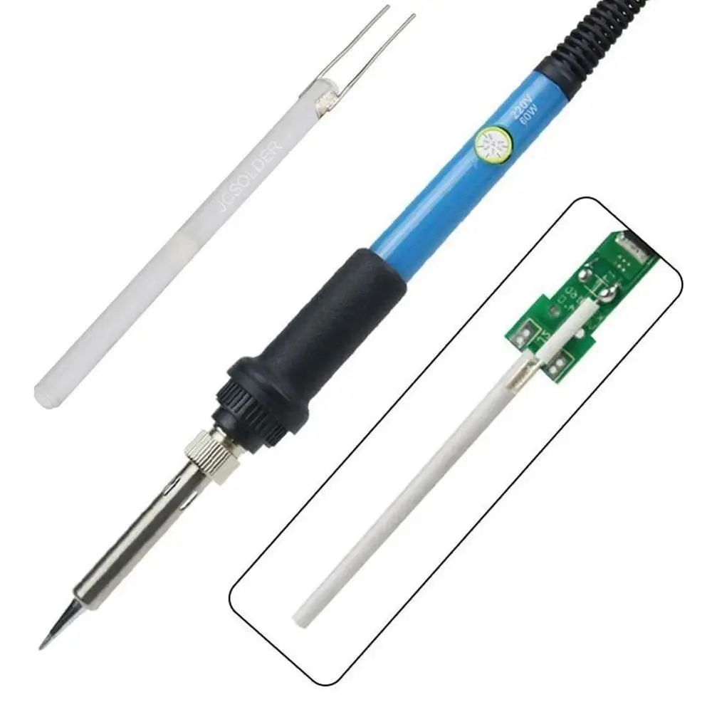 1PC 220V 80W 60W 100W Adjustable Temperature Electric Soldering Iron Heater Ceramic Internal Heating Element For 908 908S Solder