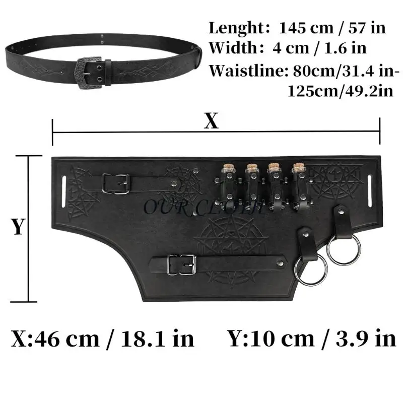 Halloween Vikinges Kostümzubehör mittelalterlicher Ritterkostüm für erwachsene Männer Y1AC