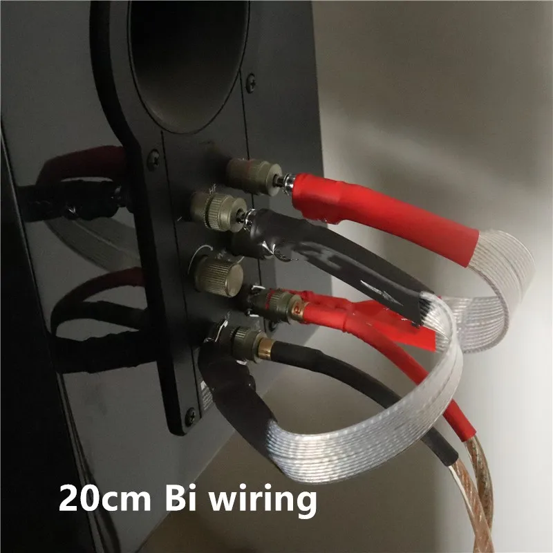 a pair  V 2 hifi speaker cable horn cable