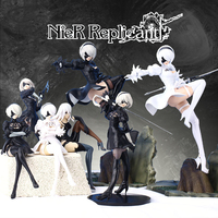 2025 New Hot selling NieR:Automata Yorha Type A2 2B 9S PVC Anime Action Figure Model Collection Ornament Anime Cartoon Model Toy