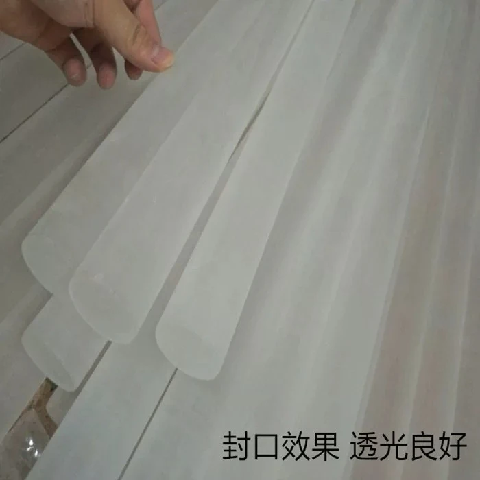 Frosted Acrylic Tube Milky White Solid Rod 30 Translucent 60 Light Transmission