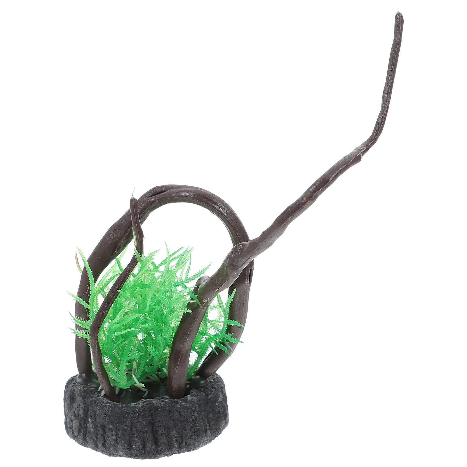 

Aquarium Artificial Plants Realistic Fish Tank Decoration Safe Water Friendly Aquarium Ornament Set for Small and Large Fish