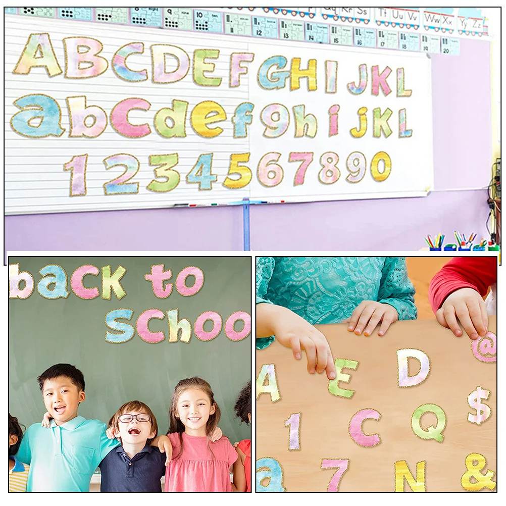 

Watercolor Letter Card Bulletin Board Letters Setting Props Teacher for Stick on Paper