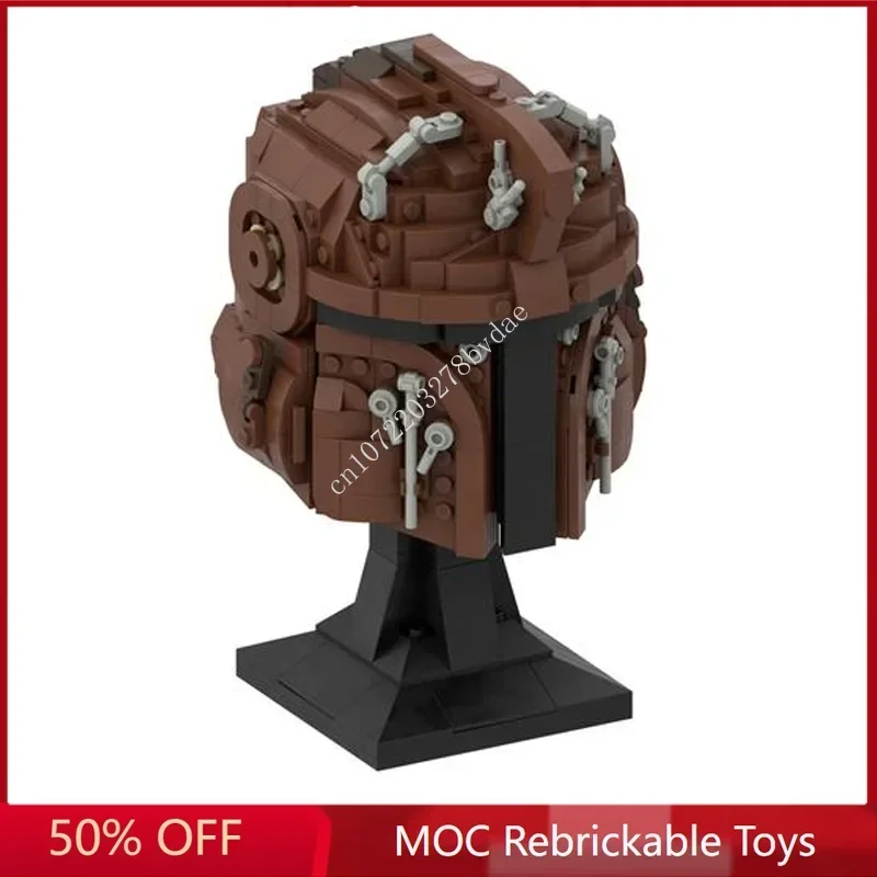 

709PCS Star Plan MOC Iron Companion Hood Helmet SpaceShip Battle Model Custom Puzzle Architecture Education Assembly Model Toy