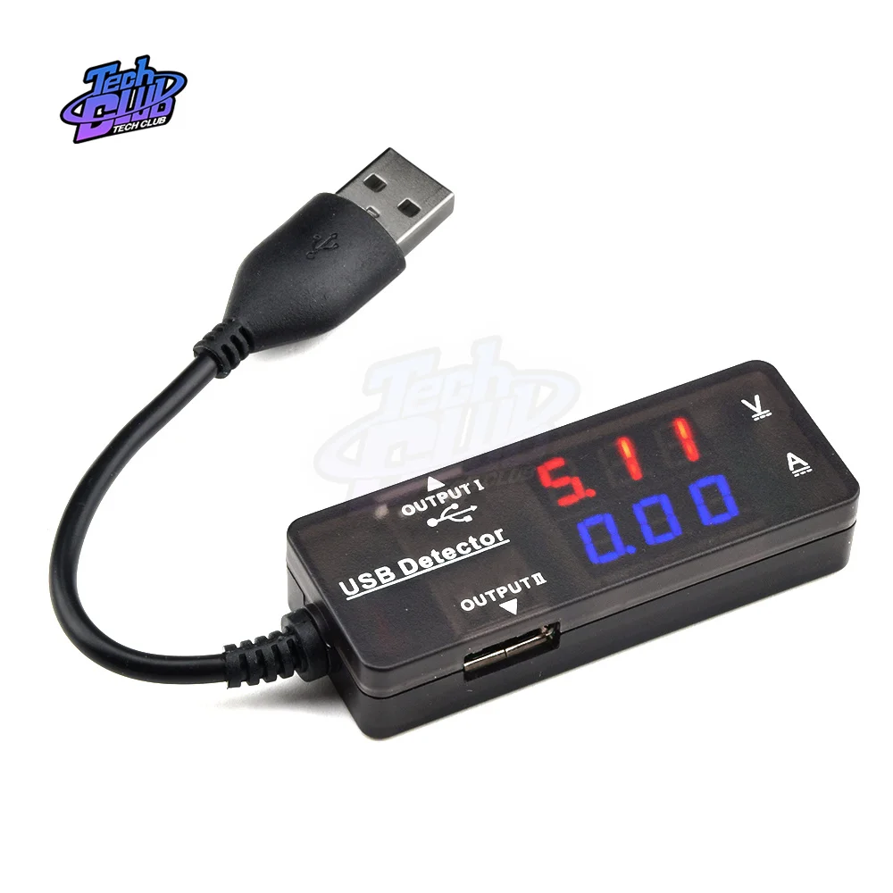 USB  Dual Display USB Detector Voltmeter Ammeter Voltage Current Meter Battery Capacity Tester Measurement  Tool Accessories