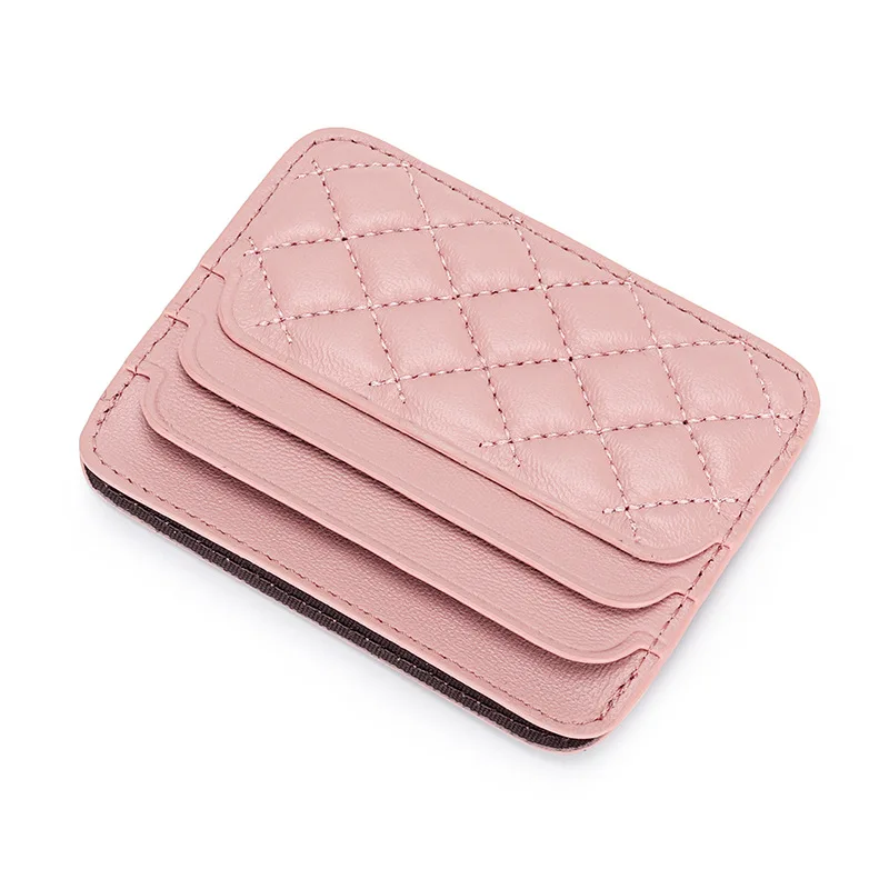 Women\'s Leather Bank Credit ID Card Holder Fashion Sheepskin Luxury Brand Design Ultra-thin Men\'s Business Card Cover Organizer