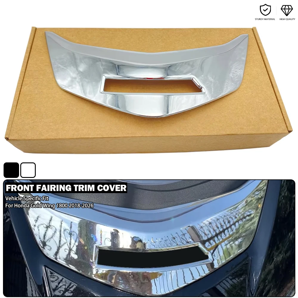 

Motorcycle Windshield Front Fairing Trim Cover Black/Chrome Fits For Honda Gold Wing GL1800 Tour DCT GoldWing GL 1800 2018-2025