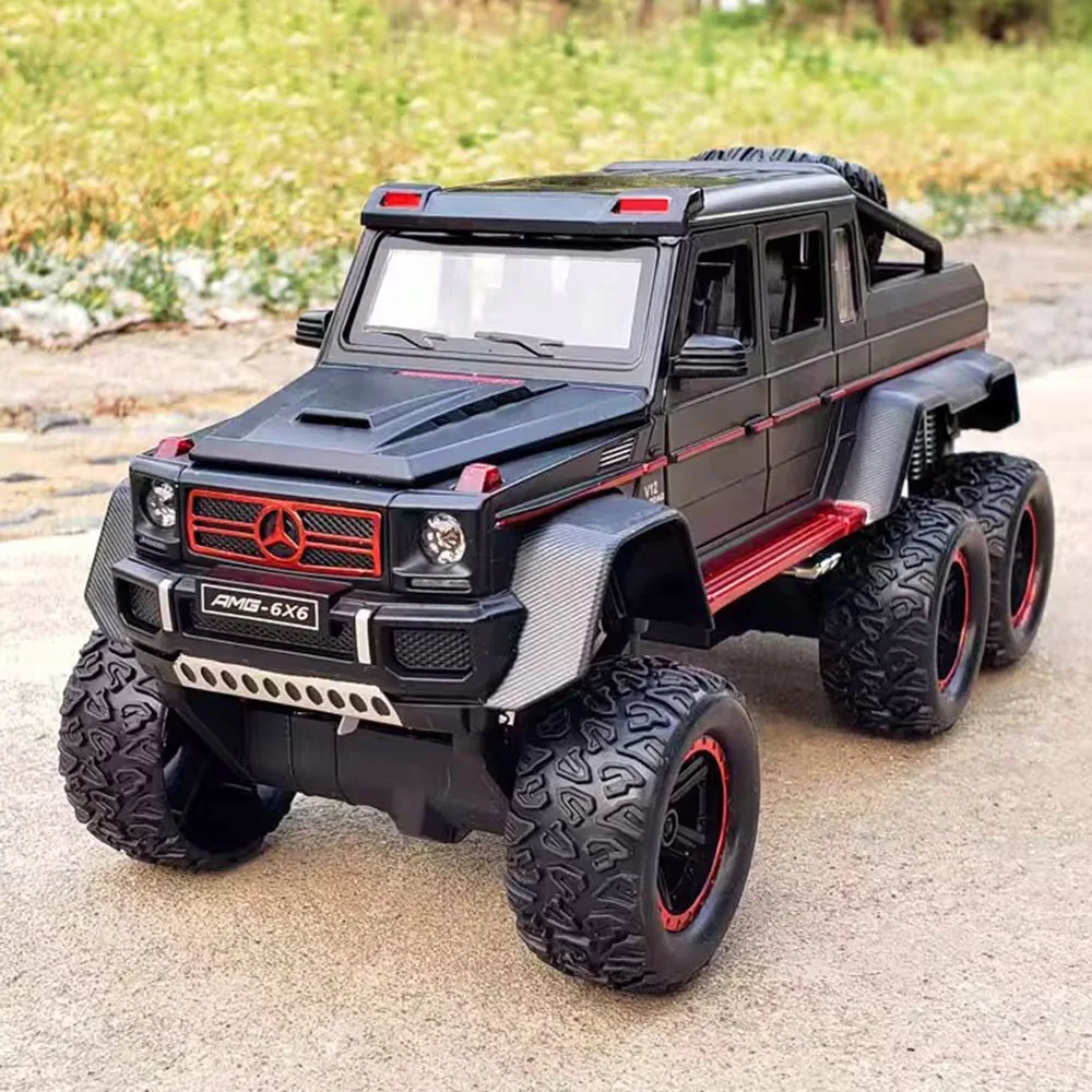 

1:22 Scale Benz G63 6X6 Alloy Cars Miniature Models Toy 6 Doors Opened Off-road Model Pull Back Vehicle Boys Collection Gifts