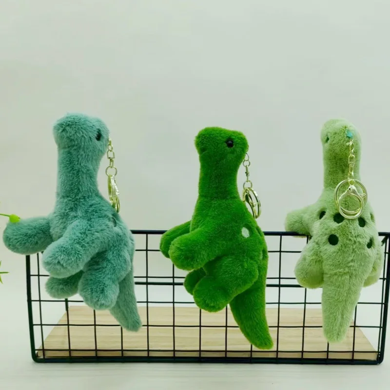 Neue Nette Grüne Dinosaurier Anhänger Plüsch Puppe Spielzeug Cartoon Tier Dinosaurier Plüsch Puppe Schul Hängen Dekor Kinder Geschenk