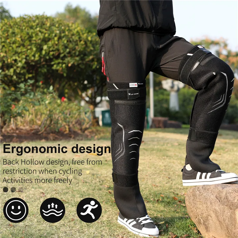 

WEST BIKING 3M Thinsulate Winter Cycling Leg Sleeve Men Women Windproof Fleece Leg Warmer Cycle Sports Legging Bike Equipment