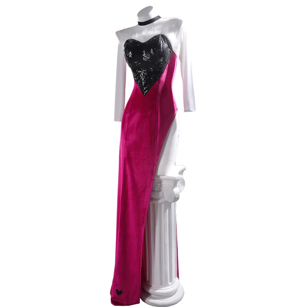 

Halloween Carnival Party Christmas Play Role Clothes Clothing cos Hazbin Hote Halloween Cos Coat set Angel Dust Cosplay Costume