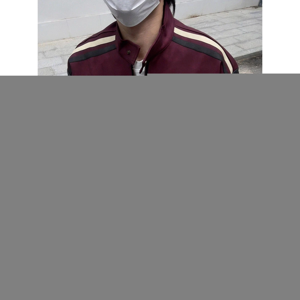 

Retro American Slized PU Leather Biker Jaet ex Stand Collar Zipper Closure Long Sve Casual Faion Outerwear