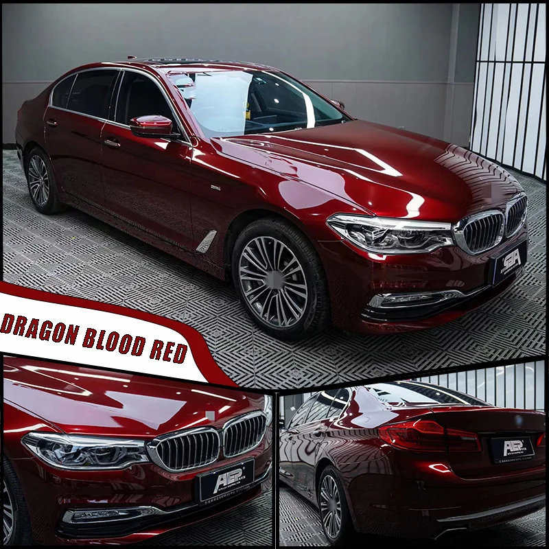 

1.52/3/15M PET DRAGON BLOOD RED color high quality Car Body Decorative Vinyl Wrap PPF Paint Protection Film for Car Body