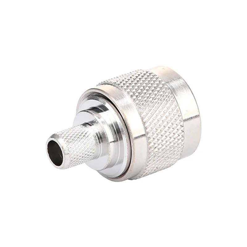 L16 N Crimp Solde Nickel Plated Brass Male Plug Coax Wire Coaxial RF Connector for RG59 LMR240 CNT240 Cable