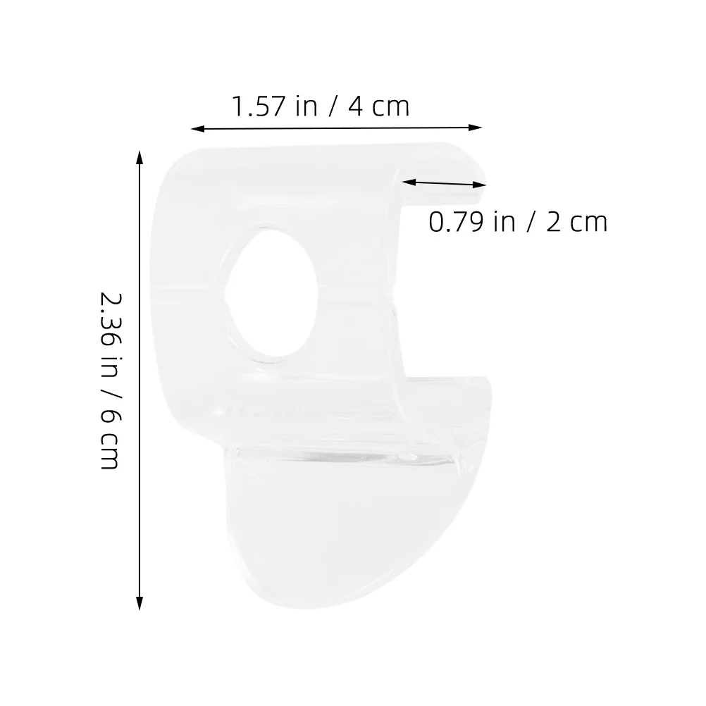6 قطع من مقابض الظل الدوارة اللاسلكية من البلاستيك الشفاف غير القابل للكسر للستائر سهلة الاستخدام وإكسسوارات المنزل الحديثة