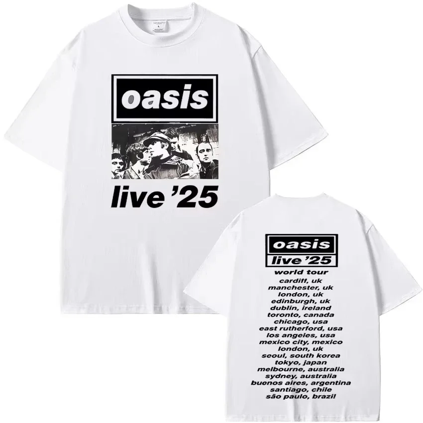 أحدث تي شيرت رجالي من القطن الخالص من Oasis من عام 2025، مريح ومسامي وجودة عالية، يجب اقتناؤه للمهرجانات #6