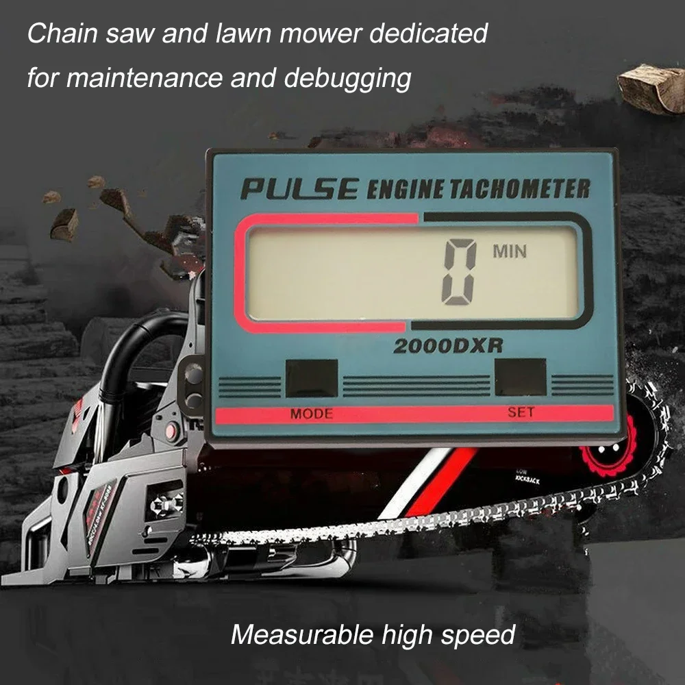 Multi-function Tachometer Hand-held Induction Chain Saw Lawn Mower Engine Timed In Minutes Tacometro Digital Rpm Meter