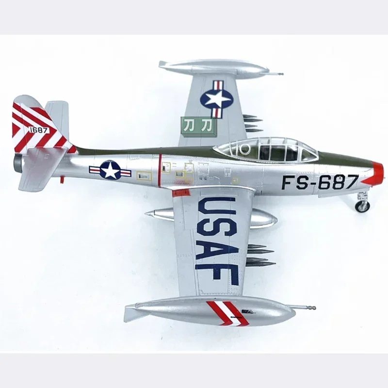 

1:72 Scale American F-84E jet fighter F84 37108 Plastic Finished Simulation Model Static Decoration Souvenir Gift For Adult Boy