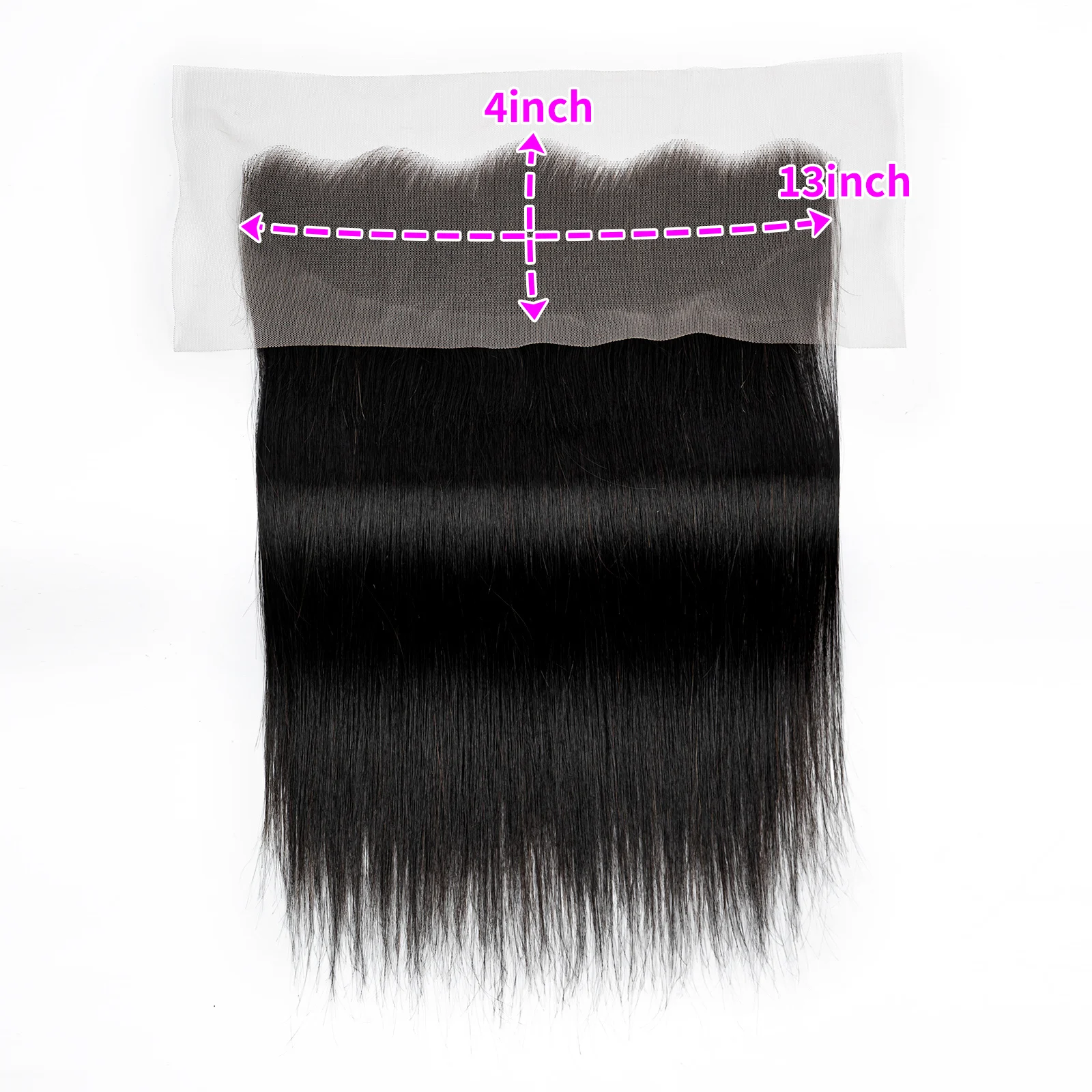 14-30 Inches 15A Vietnamese Hair Straight 13x4 Transparent Lace Frontal Only 2x6 5x5 Lace Closure Virgin Hair for Black Women