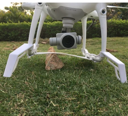 Tall Extended Landing Gear Skid Stabilizers Extender for DJI Phantom 4 Quadcopter RC Car Heightened with Damping Pad