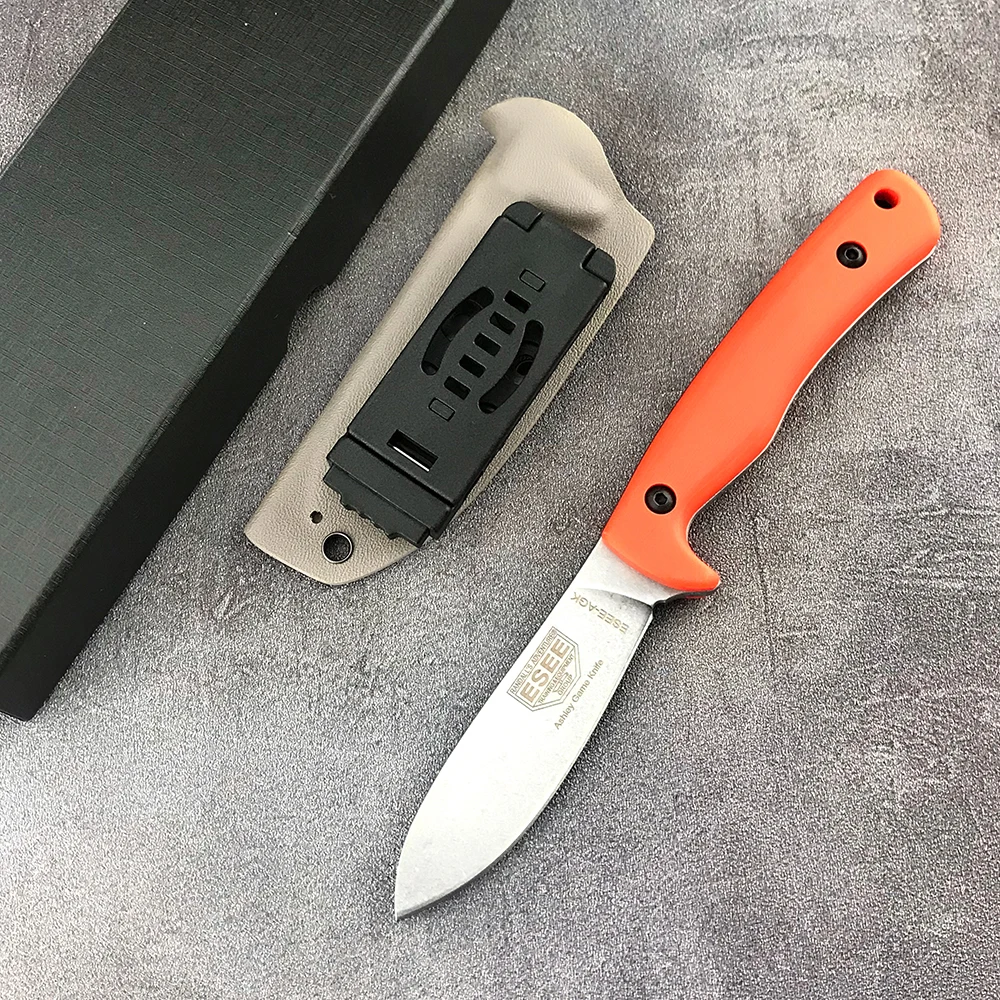 ESEE AGK Feststehendes D2-Klingenmesser mit Scheide – Leichtes, tragbares Outdoor-Werkzeug für Wandern, Angeln, Klettern, Camping und Obstschneiden
