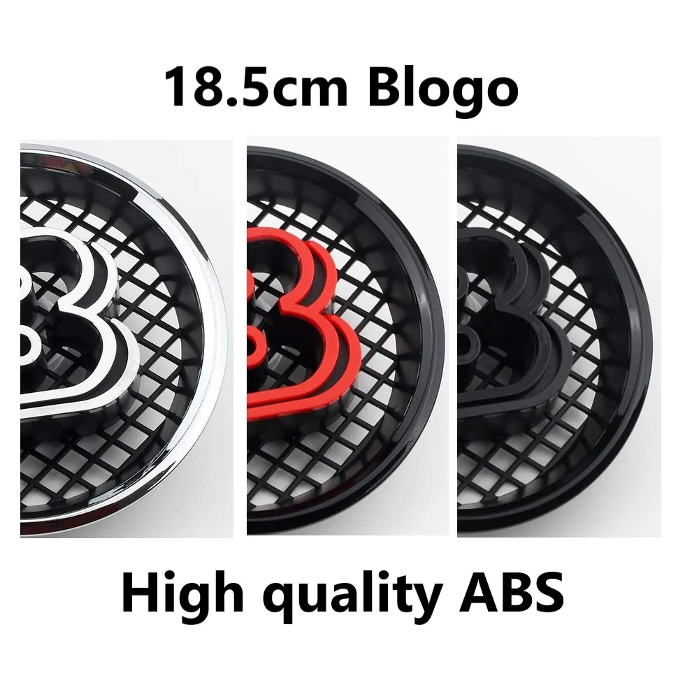 

18.5cm B Logo Emblem front grille Emblem badge for BRABUS W463 G500 G350 G63 G65 front logo modify Accessories