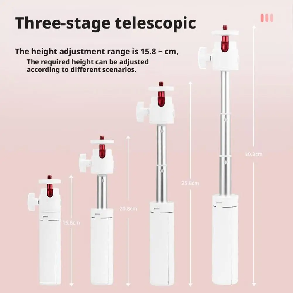 Treppiede con asta di prolunga per DJI Pocket 3 per GoPro Insta360 Supporto da viaggio per selfie lungo per accessori per action camera G8G5