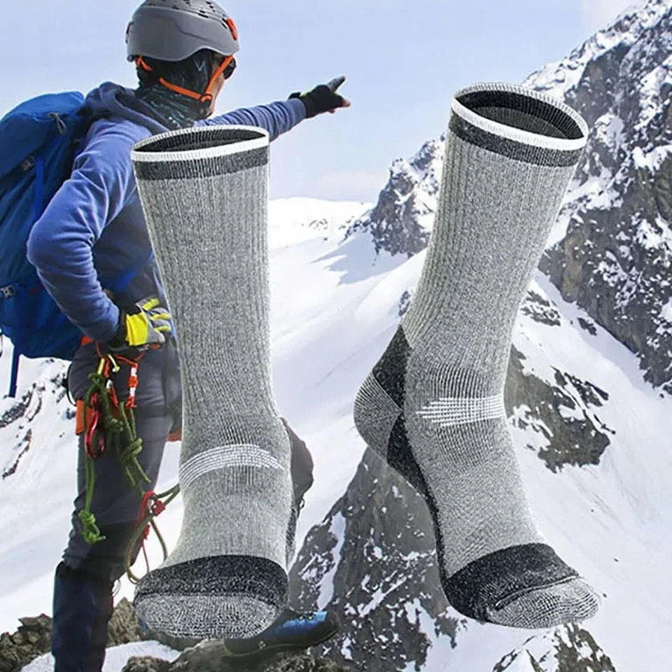 

1 Pair Merino Wool Thermal Sock Winter Keep Warm Soft Ski Hiking Sock Sport Outdoor Snowboard Thermosock Thicken for Men&Women