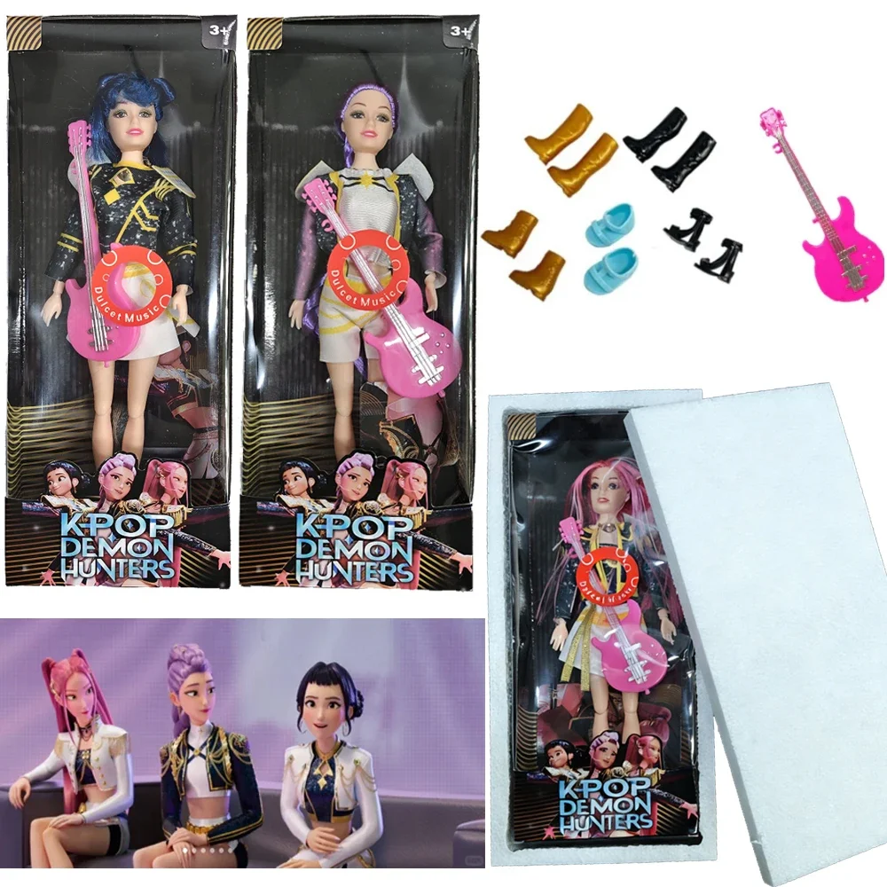 دمى Kpop Demon Hunter الأصلية القابلة للجمع (Rumi/Mira/Zoey) - ألعاب بلاستيكية للغناء بنفسك هدية عيد الميلاد للفتيات #6