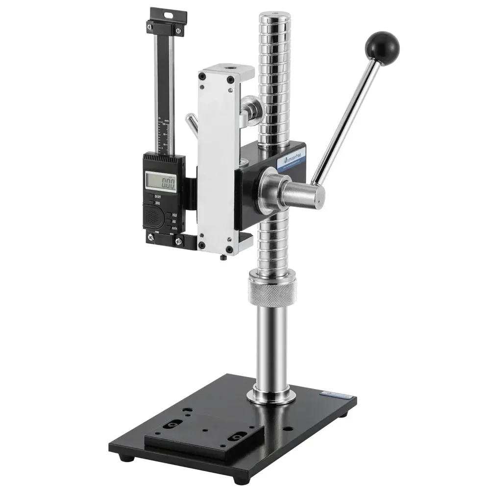 HPB Manual Lever-Operated Force Test Stand 500N Push Pull Test Stand, Stroke 70mm/2.8 inches, HJJ-001 Clamp x1