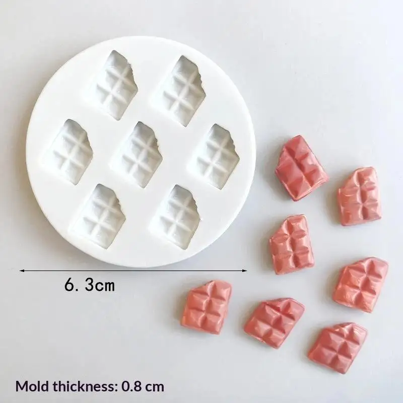 Mini Silicone Chocolate Cookie Mold for DIY Crafts